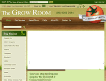Tablet Screenshot of growroom.com.au